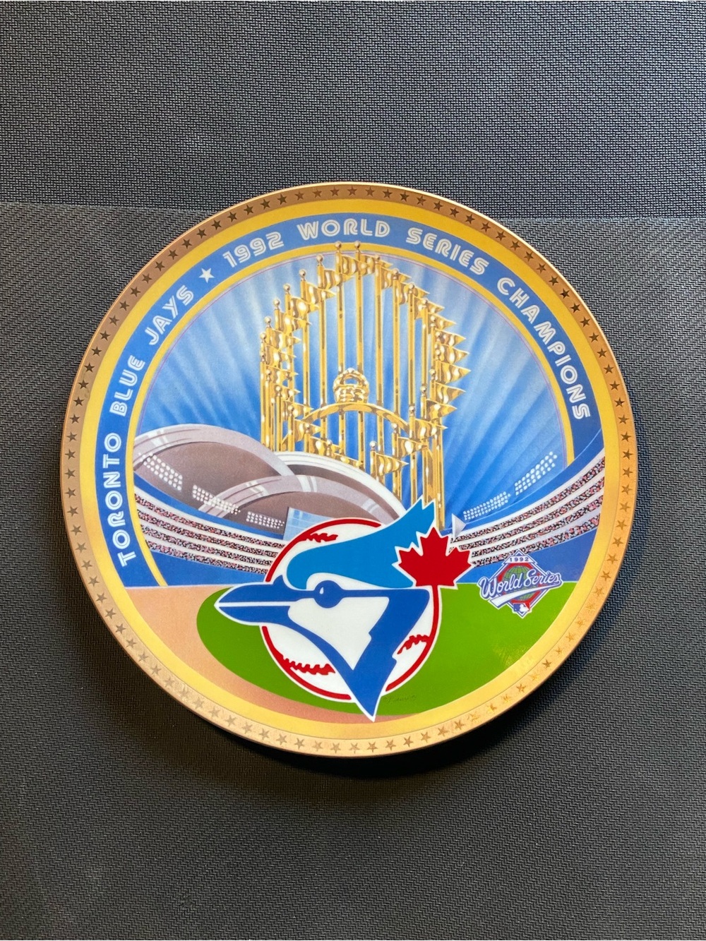 1992 Toronto Blue Jays World Series Plate - Picture 3 of 5